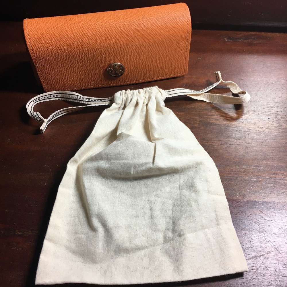 Tory Burch Sunglasses Case With Pull String Dust … - image 1